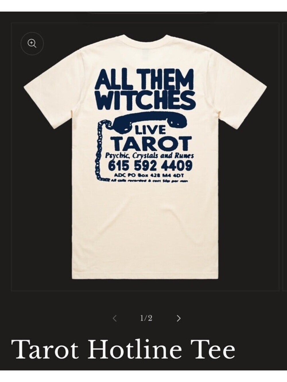 ATW All Them Witches Tarot Hotline Tee NWOT XL